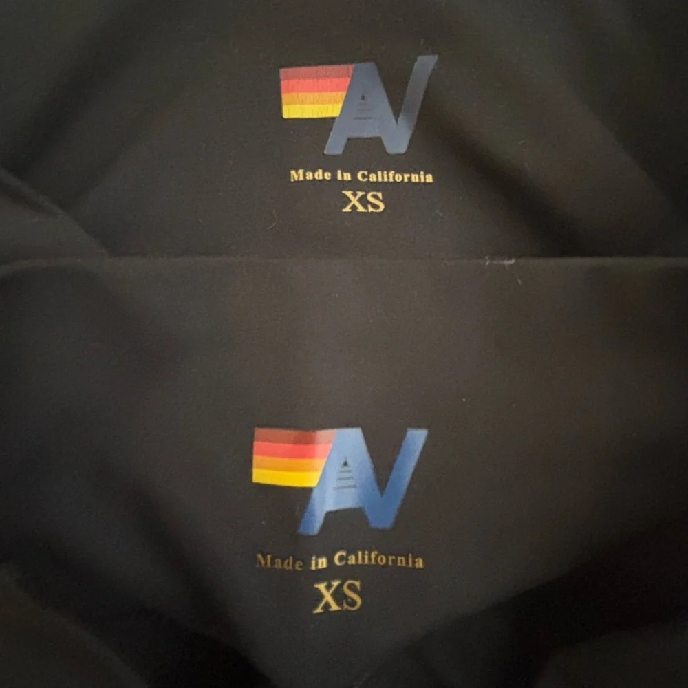 Aviator Nation 🌈 Black Rainbow Stripe Leggings & NWT Biker Shorts Size XS - Picture 5 of 14